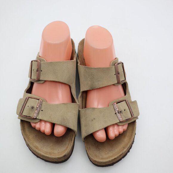 Birkenstock Arizona EU 41 Women's 10 Men's 8 Soft Footbed Sandals Double Buckle - Picture 2 of 8